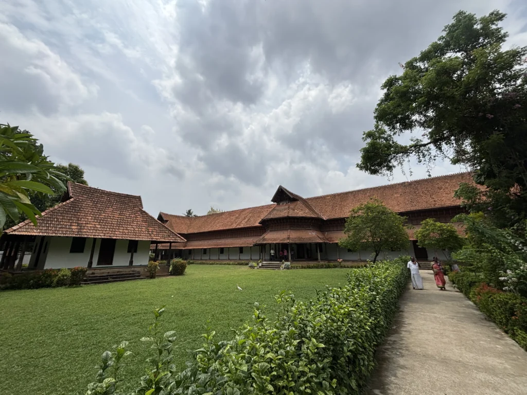 view of Kuthiramalika Palace made from a mix of egg whites, lime, and charcoal.